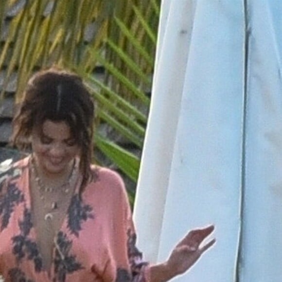 Exclusif - Justin Bieber et sa compagne Selena Gomez - Mariage de Jeremy Bieber et de Chelsey Rebelo-Bieber à Montego Bay en Jamaïque, le 19 février 2018