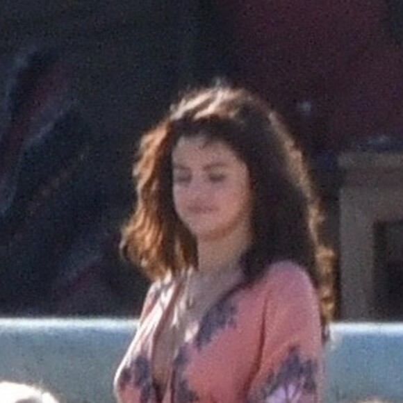 Exclusif - Justin Bieber et sa compagne Selena Gomez - Mariage de Jeremy Bieber et de Chelsey Rebelo-Bieber à Montego Bay en Jamaïque, le 19 février 2018