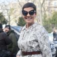 Cristina Cordula - Arrivées au défilé de mode prêt à porter Automne Hiver 2018/2019 "Giambattista Valli " à Paris le 5 mars 2018.