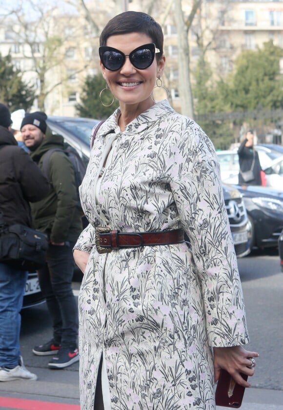 Cristina Cordula - Arrivées au défilé de mode prêt à porter Automne Hiver 2018/2019 "Giambattista Valli " à Paris le 5 mars 2018.
