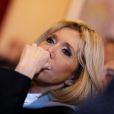 Brigitte Macron et le ministre Jean-Michel Blanquer assistent à des saynètes d'improvisation jouées par des élèves pour dénoncer les situations de harcèlement et parvenir à des solutions en interaction avec le public - Brigitte Macron a accompagné le Ministre de l'Education Nationale, Jean-Michel Blanquer au lycée Carnot de Dijon afin d'y évoquer la lutte contre le harcèlement à l'école à Dijon le 5 mars 2018 © Dominique Jacovides/Bestimage