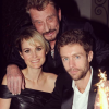 Johnny Hallyday, Laeticia et son frère Gégory Boudou sur une photo publiée sur Instagram en février 2017.