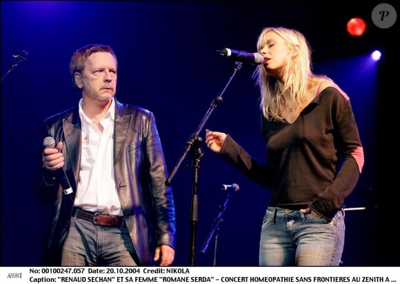 Renaud et Romane Serda en concert au Zénith à Paris en 2004