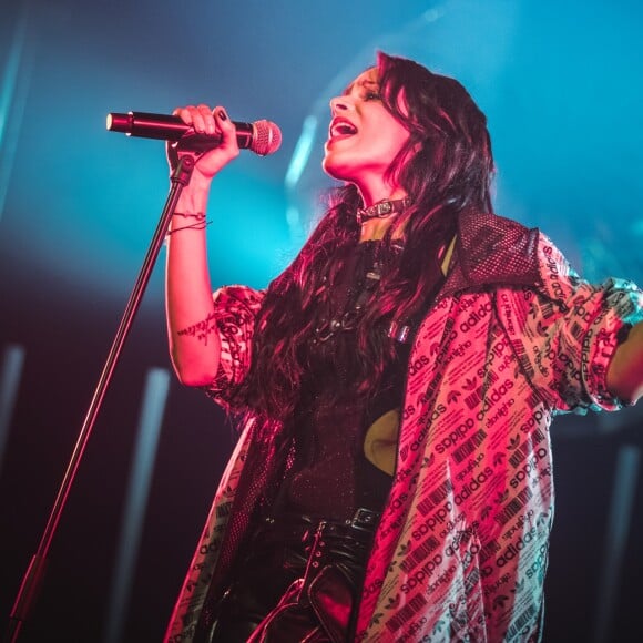 Exclusif - La chanteuse Shy'm en concert aux Folies Bergère à Paris. Le 7 mars 2018 © Cyril Moreau / Bestimage