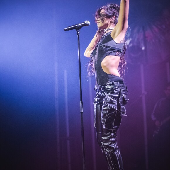 Exclusif - La chanteuse Shy'm en concert aux Folies Bergère à Paris. Le 7 mars 2018 © Cyril Moreau / Bestimage