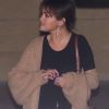 Selena Gomez et son compagnon Justin Bieber sortent d'une messe à l'église puis regagnent chacun leur voiture. Los Angeles, le 7 mars 2018.