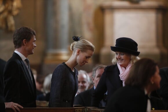 Karolin A Johansson lors de la messe de Te Deum en la chapelle royale au palais Drottningholm à Stockholm le 12 mars 2018 suite à la naissance trois jours plus tôt de la princesse Adrienne, troisième enfant de la princesse Madeleine et de Christopher O'Neill.