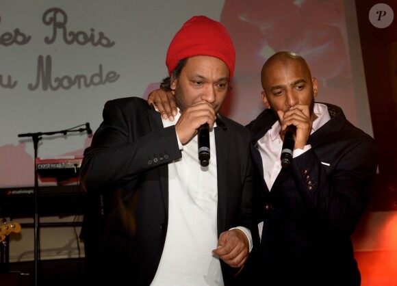 Exclusif - Doc Gynéco, Stomy Bugsy - 6ème gala de l'association "Les Rois du Monde" à la Salle Wagram, à Paris, le 12 mars 2018. © Cyril Moreau/Rachid Bellak/Bestimage