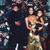 Kanye West, Kim Kardashian et leurs enfants North et Saint West. Noël 2016.