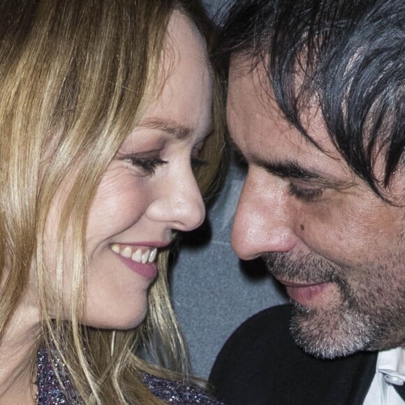 Vanessa Paradis et son compagnon Samuel Benchetrit (réalisateur) - Avant-première du film "Chien" au cinéma MK2 Bibliothèque à Paris, France, le 5 mars 2018. © Olivier Borde/Bestimage