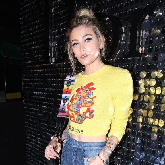 Paris Jackson arrive à la soirée Dior Addict par Dior Makeup au Poppy. West Hollywood, le 14 mars 2018.