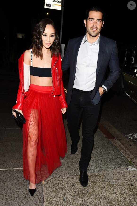 Jesse Metcalfe et Cara Santana arrivent à la soirée Dior Addict par Dior Makeup au Poppy. West Hollywood, le 14 mars 2018.