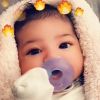 Kylie Jenner propose des portraits de sa fille Stormi sur Instagram et Snapchat, le 3 mars 2018.