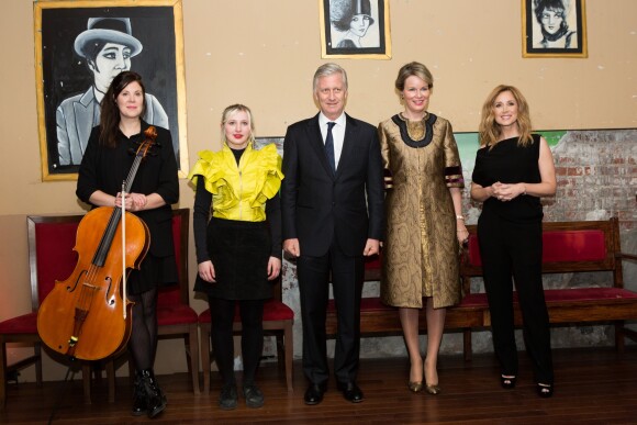 Le roi Philippe et la reine Mathilde de Belgique en visite d'état au Canada assistent à un concert privé de Lara Fabian et d'Alice on the Roof, au théâtre Rialto à Montréa