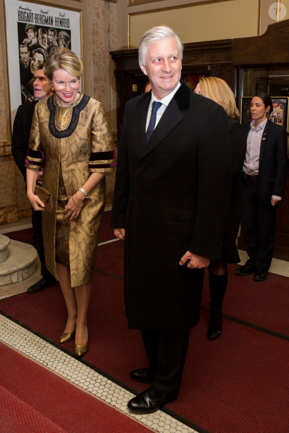 Le roi Philippe et la reine Mathilde de Belgique en visite d'état au Canada assistent à un concert privé de Lara Fabian et d'Alice on the Roof, au théâtre Rialto à Montréa