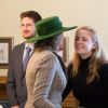 La reine Mathilde de Belgique en visite d'état au Canada avec le roi Philippe de Belgique, rencontre la princesse Louisa Maria de Belgique, étudiante à l'université McGill à Montréal. Le 16 mars 2018.