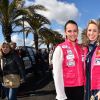 Pauline Ducruet et Jazmin Grace Grimaldi - Départ du 28ème Rallye Aicha des Gazelles depuis la Promenade des Anglais à Nice le 17 mars 2018. © Bruno Bebert/Bestimage