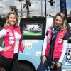 Kiera Chaplin et Jazmin Grace Grimaldi - Départ du 28ème Rallye Aicha des Gazelles depuis la Promenade des Anglais à Nice le 17 mars 2018.