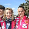 Jazmin Grace Grimaldi, Pauline Ducruet - Départ du 28ème Rallye Aicha des Gazelles depuis la Promenade des Anglais à Nice le 17 mars 2018.