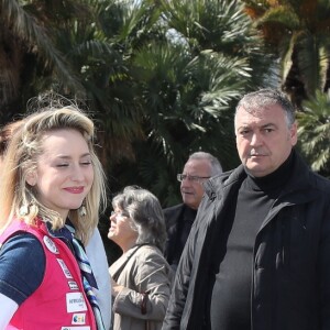 Kiera Chaplin, Jazmin Grace Grimaldi - Départ du 28ème Rallye Aicha des Gazelles depuis la Promenade des Anglais à Nice le 17 mars 2018.