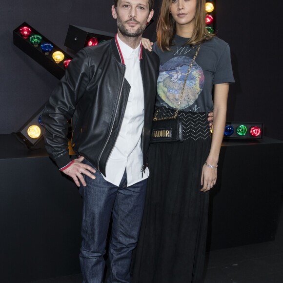Nicolas Duvauchelle et sa compagne Anouchka Alsif - Défilé de mode Dior Homme Automne-Hiver 2018-2019 au Grand Palais à Paris, le 20 janvier 2018. © Olivier Borde/Bestimage