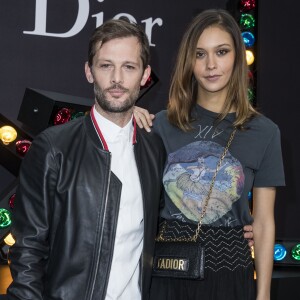 Nicolas Duvauchelle et sa compagne Anouchka Alsif - Défilé de mode Dior Homme Automne-Hiver 2018-2019 au Grand Palais à Paris, le 20 janvier 2018. © Olivier Borde/Bestimage