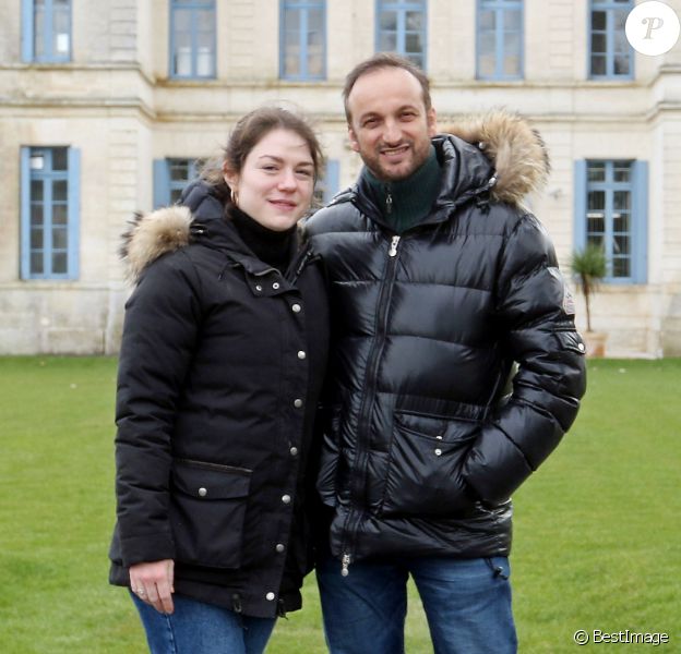 Exclusif - Emilie Dequenne et son mari Michel Ferracci sont à l'affiche de la série de Vincent Lannoo "A l'intérieur". C'est la première fois que le couple à la ville joue également un couple à l'écran. Angoulême le 12 Mars 2018. Patrick Bernard-Jean-Marc Lhomer/ Bestimage
