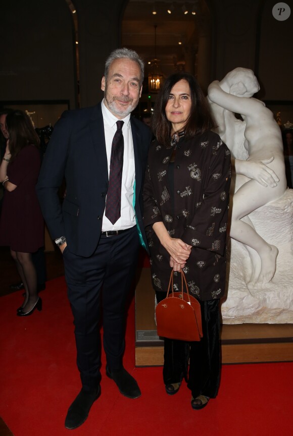 Nathalie Garçon et son mari Jean-Marie Duprez - Soirée au Musée Rodin à l'occasion de la visite d'Etat en France du grand-duc H. de Luxembourg et la grande-duchesse MT. de Luxembourg à Paris le 20 mars 2018. © Dominique Jacovides/Bestimage