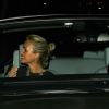 Johnny Hallyday et sa femme Laeticia sont allés dîner avec Christian Audigier et sa fiancée Nathalie Sorensen au restaurant Mr Chow à Los Angeles le 23 janvier 2015.23/01/2015 - Los Angeles
