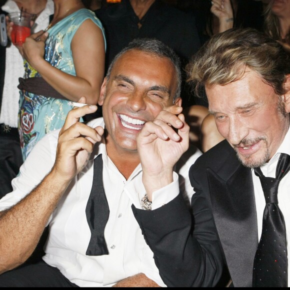 CHRISTIAN AUDIGIER ET JOHNNY HALLYDAY - OUVERTURE DU NIGHT CLUB DE CHRISTIAN AUDIGIER A LAS VEGAS.04/07/2008 - Las Vegas