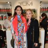 Frédérique Bel et Julie Judd - Inauguration d'une nouvelle boutique de maroquinerie "Tumi" au 63 avenue des Champs-Elysées à Paris le 22 mars 2018. © Veeren/Bestimage
