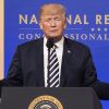 Donald Trump lors du dîner "National Republican Congressional Committee March" à Washington. Le 20 mars 2018