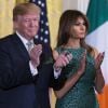 Le président des Etats-Unis Donald Trump et son épouse Melania à la Maison Blanche à Washington le 15 mars 2018.