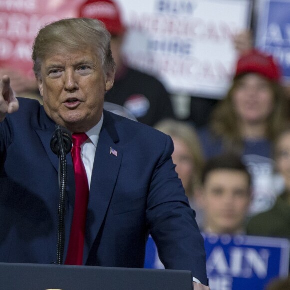 Meeting du président Donald Trump Moon Township le 10 mars 2018.