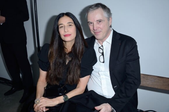 Olivier Lapidus et son épouse Yara Lapidus à Paris. Janvier 2018.