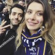 Camille Cerf et Tarek Boudali, duo complice au stade de France vendredi 23 mars 2018 à l'occasion du match opposant la France à la Colombie.