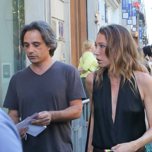 Exclusif - Laura Smet et son compagnon Raphaël - Arrivée des people au concert de Lenny Kravitz à l'Olympia à Paris, le 30 juin 2015.