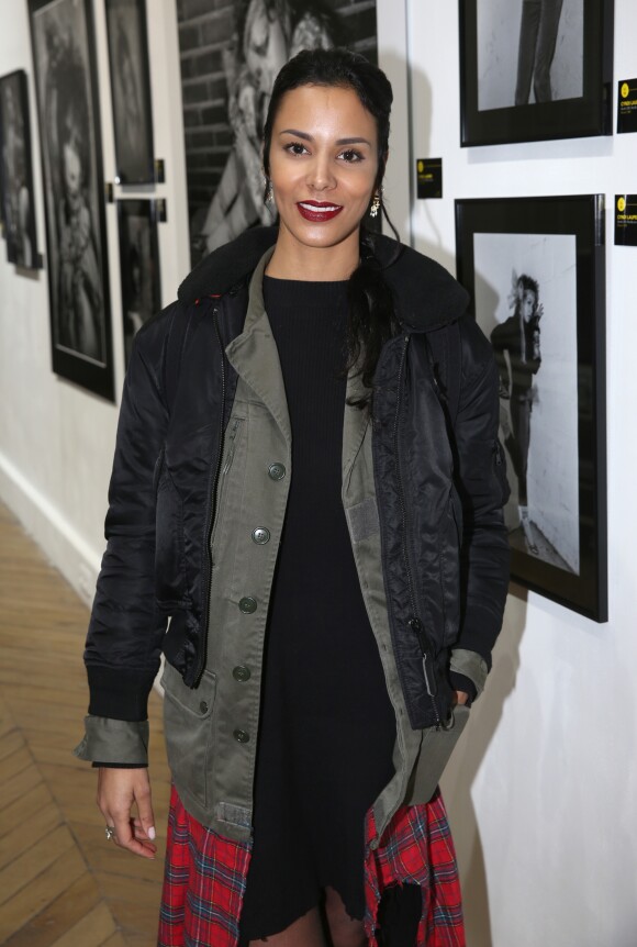 La chanteuse Shy'm - Vernissage de l'exposition "The Spirit of Rock" du photographe Philippe Hamon à la galerie Joseph à Paris, France, le 22 mars 2018. © Veeren/Bestimage