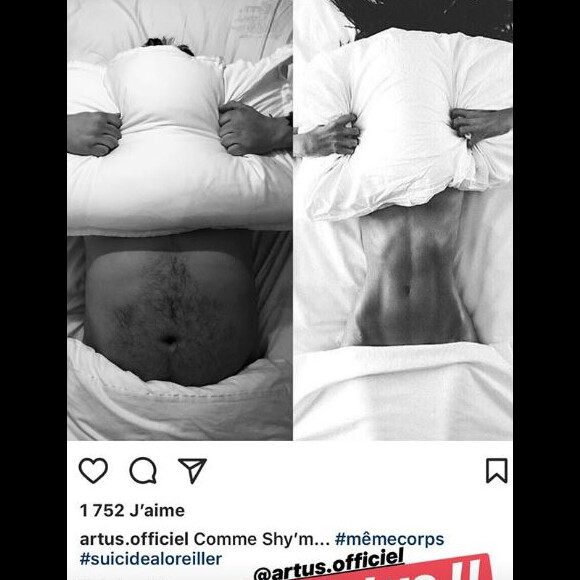 Shy'm valide la parodie d'une photo qu'elle a partagée sur Instagram le 27 mars 2018.