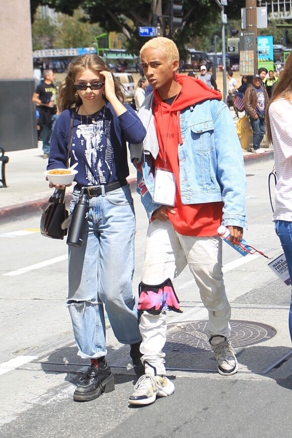 Jaden Smith et sa petite amie Odessa Adlon à Los Angeles, le 24 mars 2018