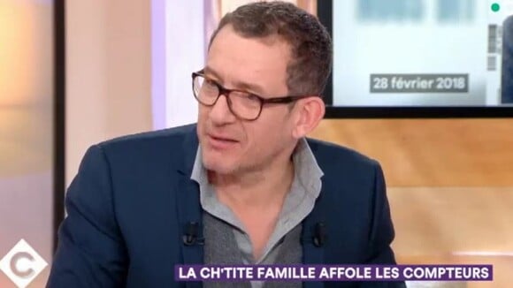 Dany Boon parle impôts dans l'émission "C à vous" sur France le 30 mars 2018.