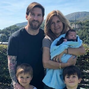 Lionel Messi en famille lors de la célébration de Pâques. Instagram, le 1er avril 2018.