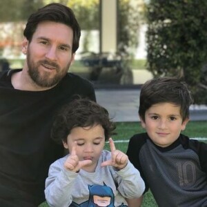 Lionel Messi en famille lors de la célébration de Pâques. Instagram, le 1er avril 2018.