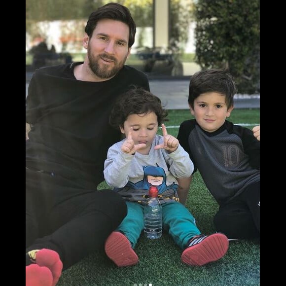 Lionel Messi en famille lors de la célébration de Pâques. Instagram, le 1er avril 2018.