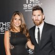 Lionel Messi et sa femme Antonella Roccuzzo enceinte - The Best FIFA Football Awards 2017 au London Palladium à Londres, le 23 octobre 2017. © Pierre Perusseau/Bestimage