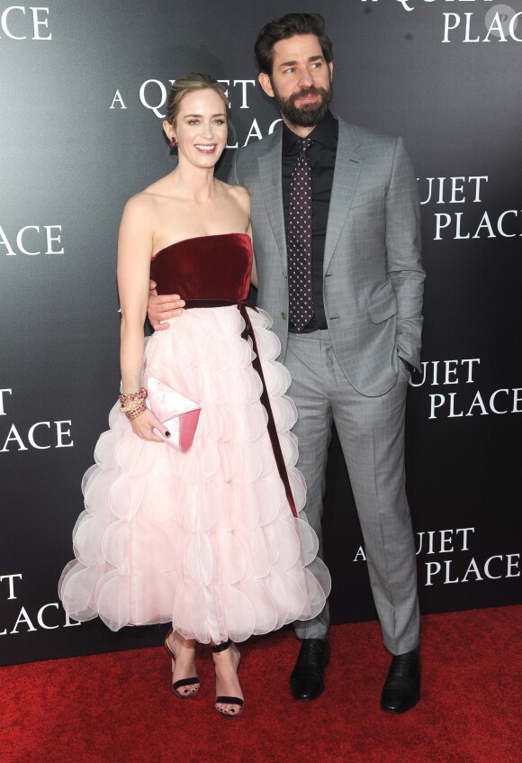 Emily Blunt et John Krasinski - Avant-première de 'A Quiet Place' au Loews Lincoln Square à New York. Le 2 avril 2018.
