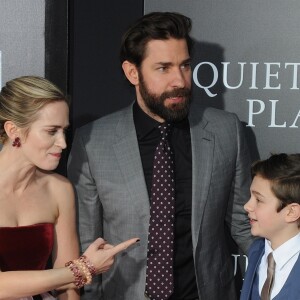 Emily Blunt, John Kraskinski, Noah Jupe et Millicent Simmonds - Avant-première de 'A Quiet Place' au Loews Lincoln Square à New York. Le 2 avril 2018.