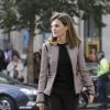 La reine Letizia d'Espagne le 5 avril 2018 au siège de l'Ordre des Médecins d'Espagne à Madrid pour la 2e Journée sur le traitement informatif du handicap sur les réseaux sociaux. Sa première mission officielle après le scandale de la messe de Pâques et l'incident avec la reine Sofia.