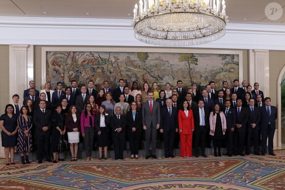 Le roi Felipe VI d'Espagne en audience au palais de Zarzuela à Madrid, le 6 avril 2018.