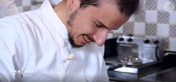 Clément dans "Top Chef" (M6), épisode diffusé mercredi 11 avril 2018.